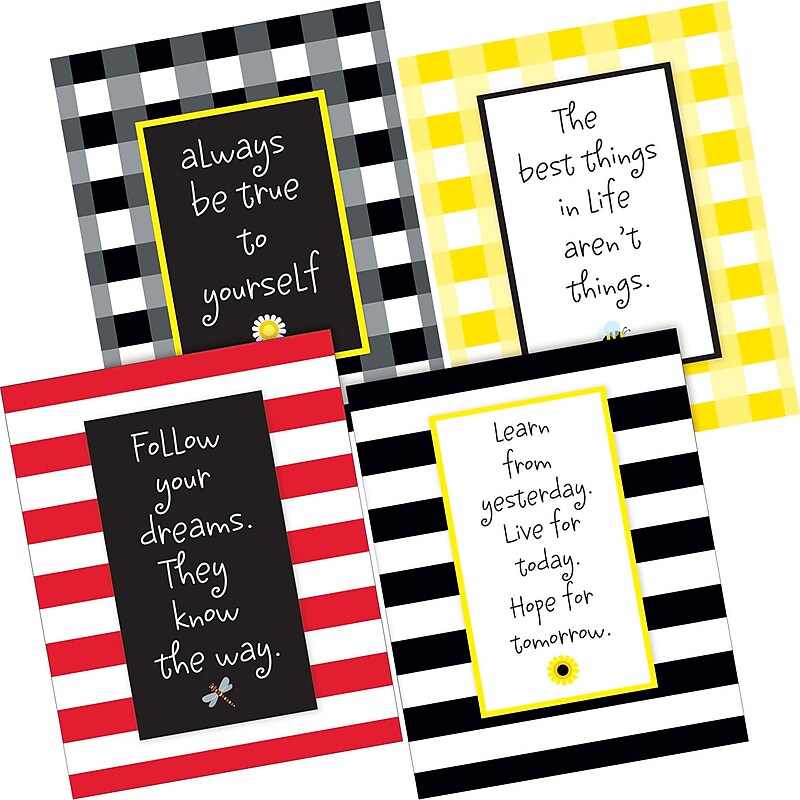 Barker Creek Be True to Yourself Art Print Set, 4 Pieces per Set (BC3101) image 1