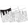 Barker Creek Color Me! Cityscapes Library Pockets, 5.125" x 3.5", 60/Pack (BC1244)~#|#~s1077835_sc7