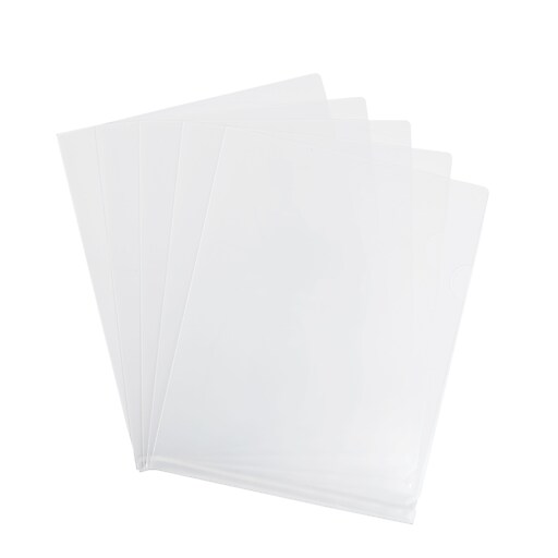Staples Poly Pocket File, Letter, Transparent, 5/Pack (11094-CC) | Staples