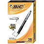 BIC Velocity Retractable Ballpoint Pens, Medium Point, 1.0mm, Black Ink, 36/Pack (VLG361BLK)~#|#~s1080760_sc7