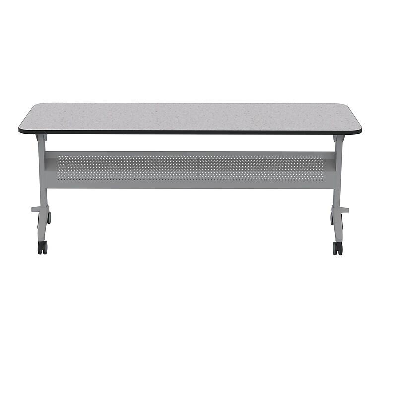 Safco Flip-n-Go 48" Rectangular Laminate Training Table, Folkstone (LF2448TSFLK4) image 1