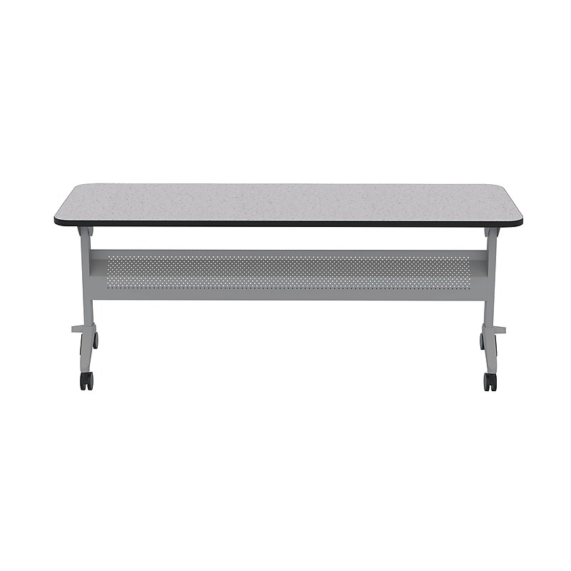 Safco Flip-n-Go 72" Rectangular Laminate Training Table, Folkstone (LF2472TSFLK4) image 1