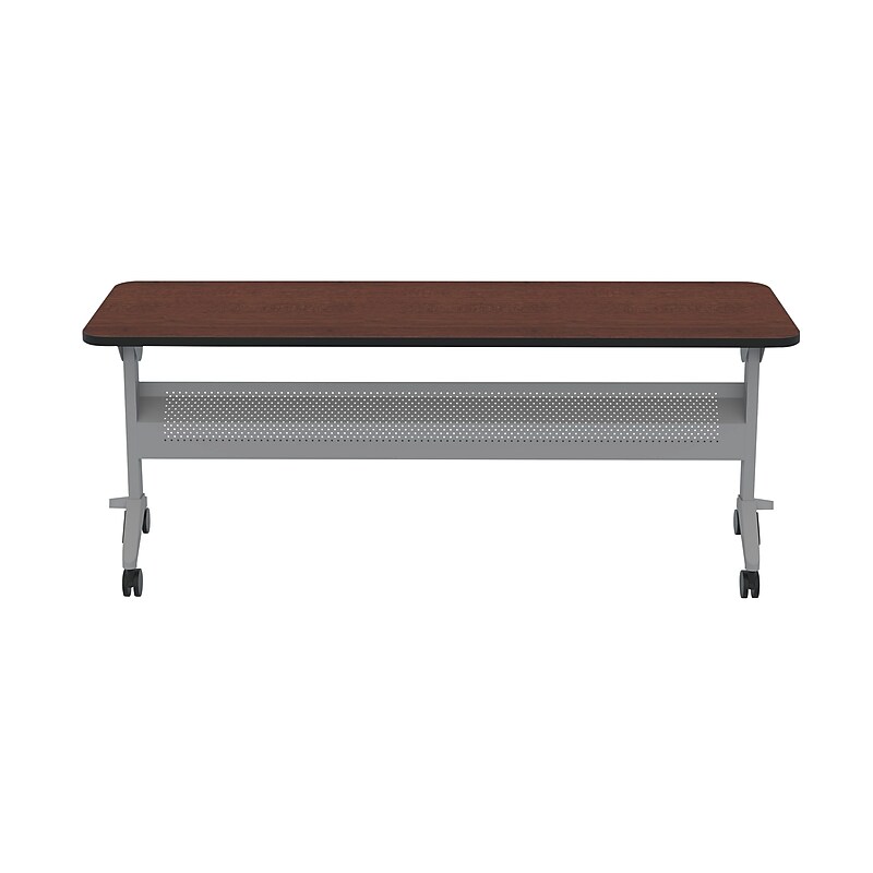 Safco Flip-n-Go 72" Rectangular Laminate Training Table, Folkstone (LF2472TSRMH) image 1