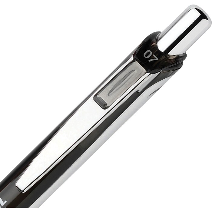 Pentel EnerGel XM BL77A2 Penna Gel Retrattile – Inchiostro Liquido A Prova Di Sbavature, Nero Indaco, Punta 0,7 Mm, Impugnatura Morbida