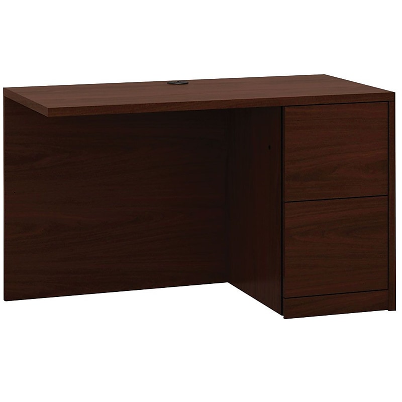HON 10500 Series Right Return, 2 File Drawers, 48"W, Mahogany Finish image 1