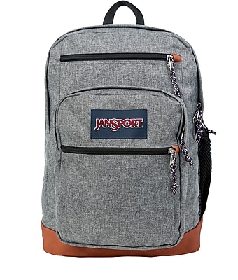 JanSport Cool Student Backpack, Grey Letterman Poly