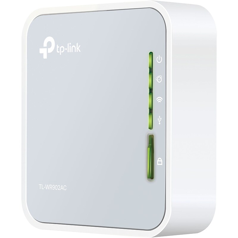 TP-LINK AC750 Single Band Wireless and Ethernet Router, Silver/White (TL-WR902AC) image 1