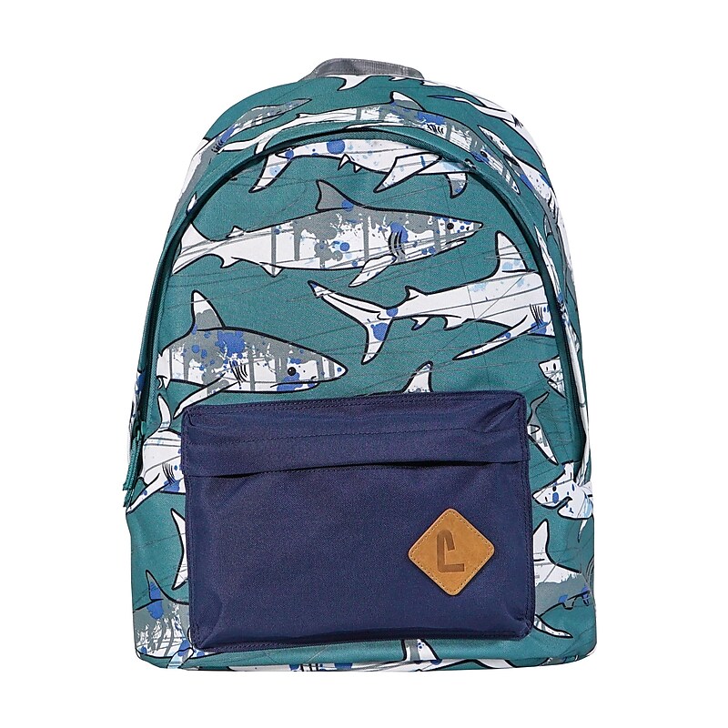 Staples Kid's 16" Sharks Backpack (51023) image 1