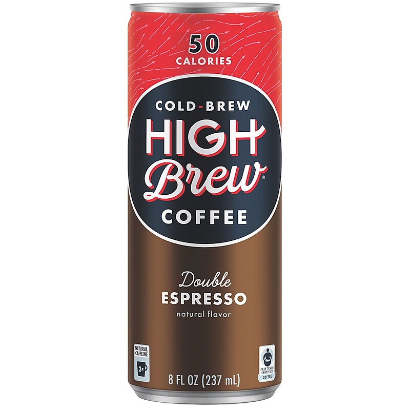 High Brew Coffee, Double Expresso, 8 Oz., 12/PK image 1