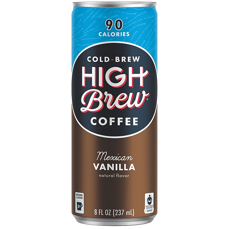 High Brew Coffee, Mexican Vanilla, 8 Oz., 12/PK image 1