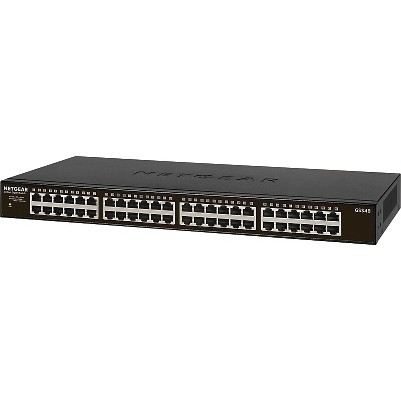 NETGEAR 48-Port Gigabit Ethernet Unmanaged Switch (GS348-100NAS) image 1
