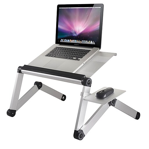 Uncaged Ergonomics WorkEZ Cool Laptop Riser Silver (WECs) Staples