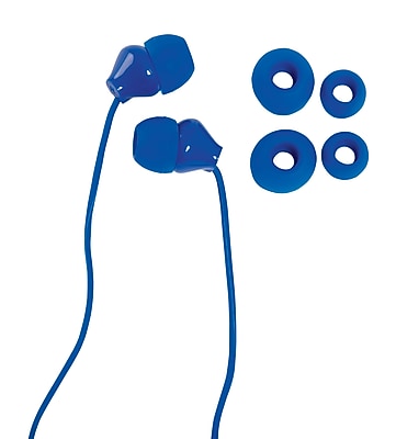 Staples Earbuds with Microphone Blue Staples Inventory Checker