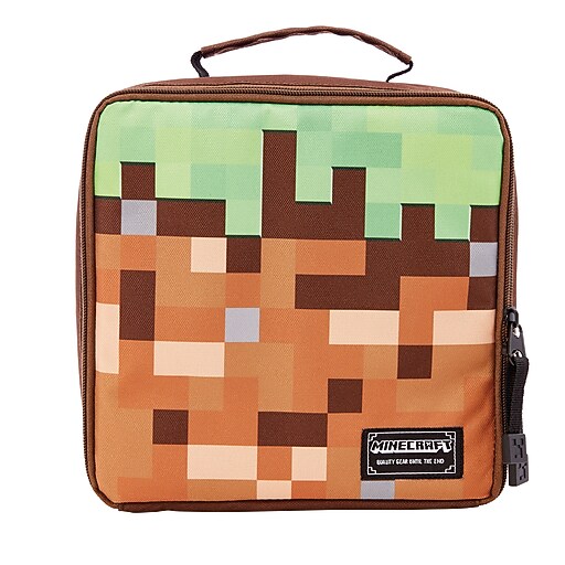 MINCRAFT DIRTY BOX LUNCH TOTE at Staples
