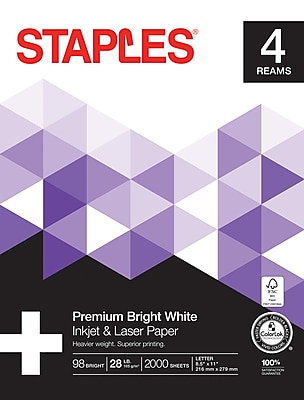UPC 718103096959 product image for Staples - 4 Ream/Carton Laser Paper - 8.5