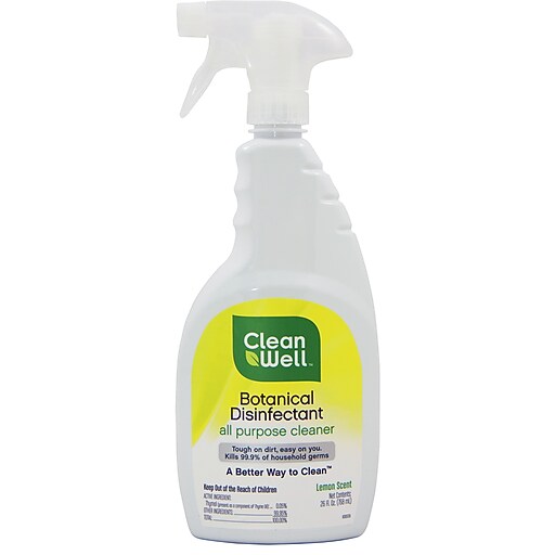 CleanWell Botanical Disinfectant Spray All Purpose Cleaner 26 oz at Staples