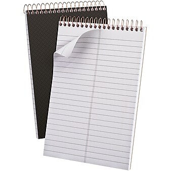 Ampad Gold Fibre Steno Book, 6" x 9", Gregg Ruled, 100 Sheets, Gray (20-808)