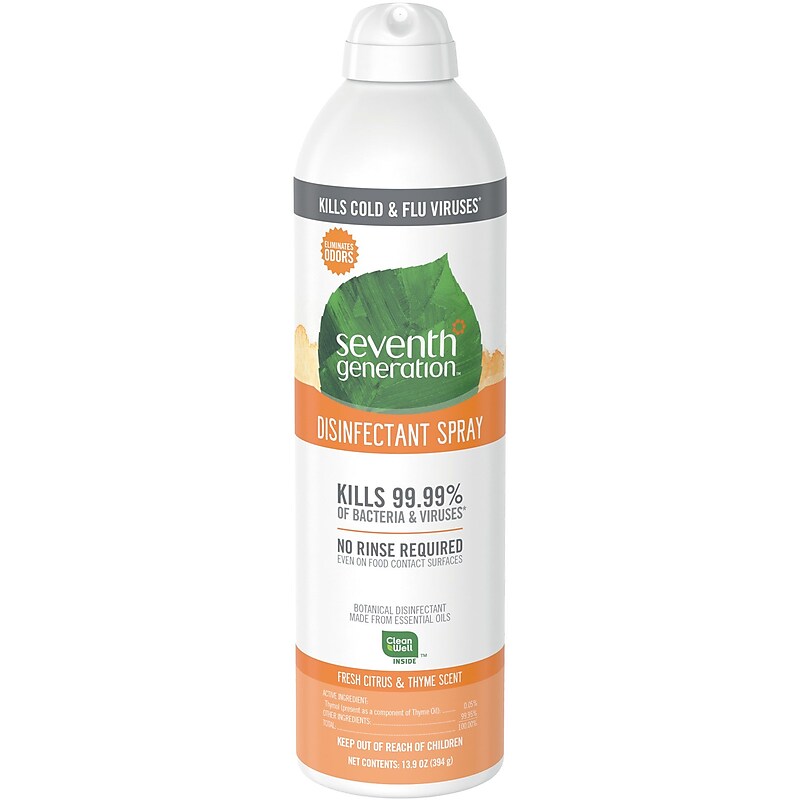 Seventh Generation All-Purpose Cleaners & Spray Disinfectant, Cirtus & Thyme Scent, 13.9 Oz. (22980) image 1