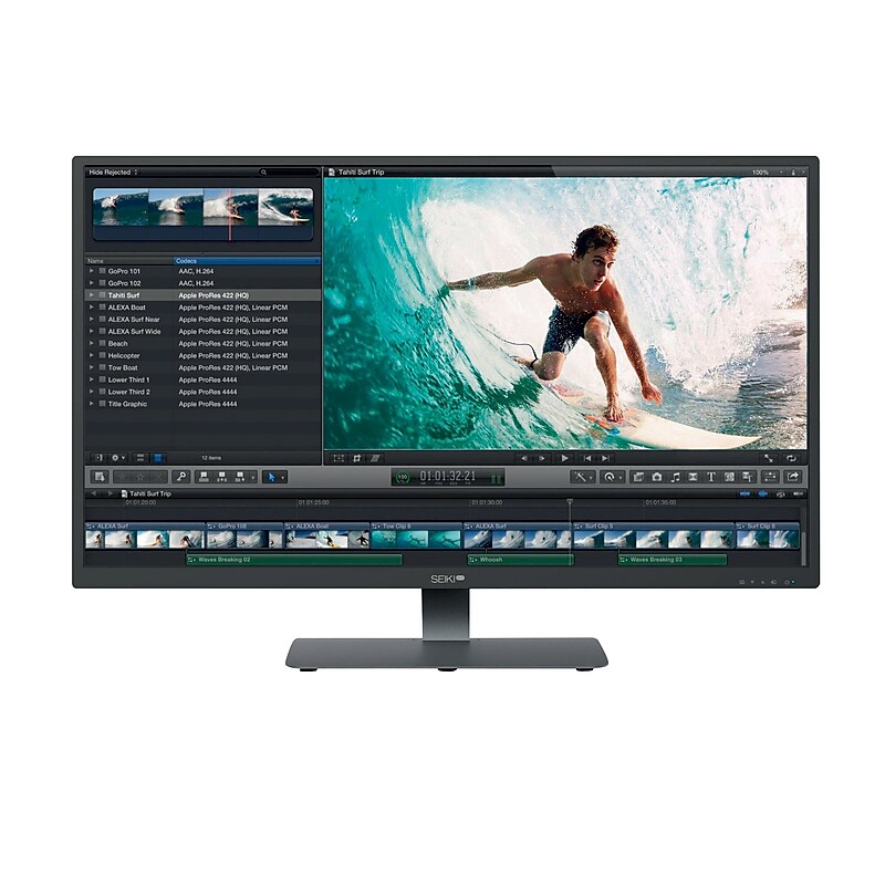 Seiki Pro SM40UNP 40" LED Monitor, Black image 1