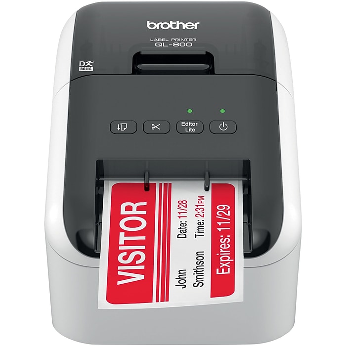 QL800 brother ラベルプリンター Brother Desktop QL-800 Label Printer (QL800) | Staples