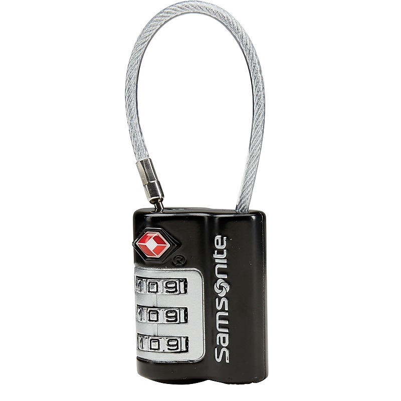 Samsonite 3-Digit Combination Lock, Black (91161-1041) image 1