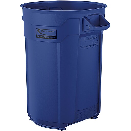 Shop Staples for Suncast Commercial Utility Trash Can 44 Gallon, Blue