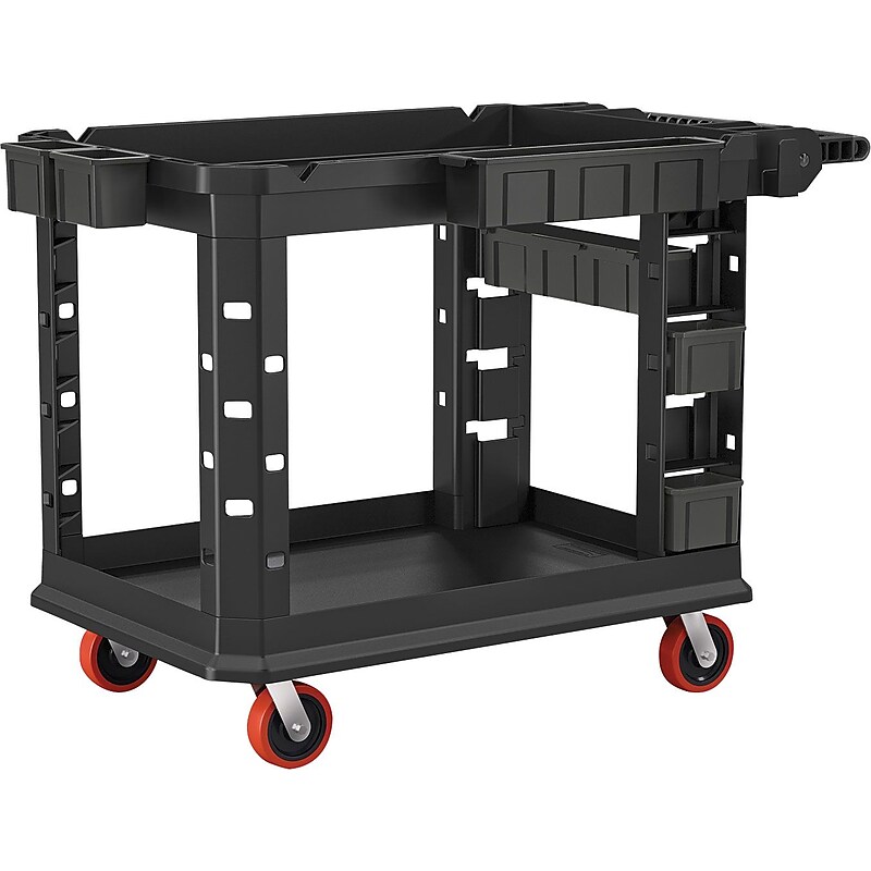Suncast Commercial Heavy Duty Plus Structural Foam Utility Cart, 26.5" x 48.78", Black (PUCHD2645) image 1