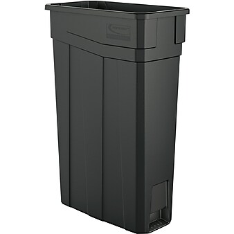 Suncast Commercial Slim Trash Can, 23 Gallon, Gray (TCN2030)