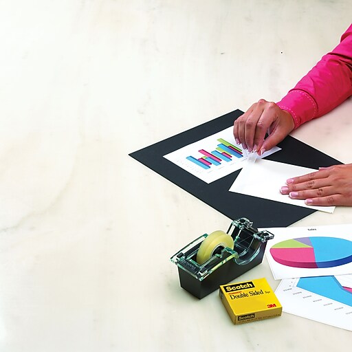 Scotch® Double Sided Tape, 1/2" x 900", 1" Core, 2/Pack (6652PK) Staples