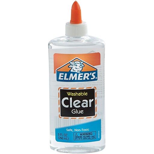 Shop Staples for Elmer's Liquid School Glue, Clear, Washable, 9 Ounces