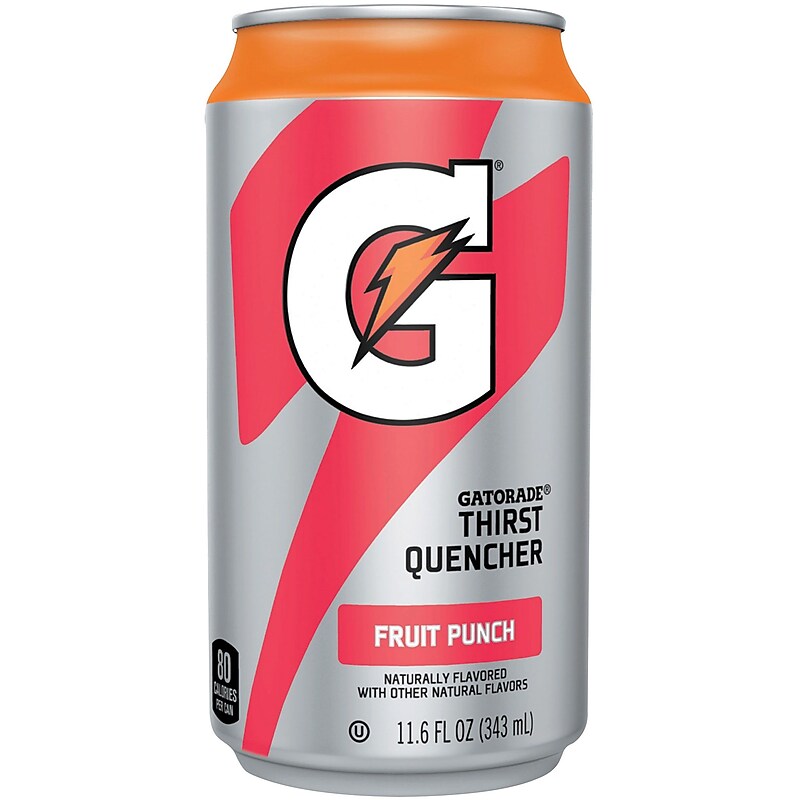 Gatorade Thirst Quencher Fruit Punch Sports Drink, 11.6 Fl. Oz., 24/Carton (QUA30903) image 1