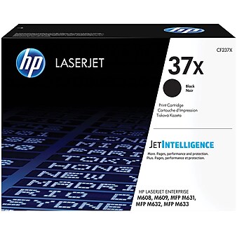 HP 37X Black High Yield Toner Cartridge (CF237X), print up to 25000 pages