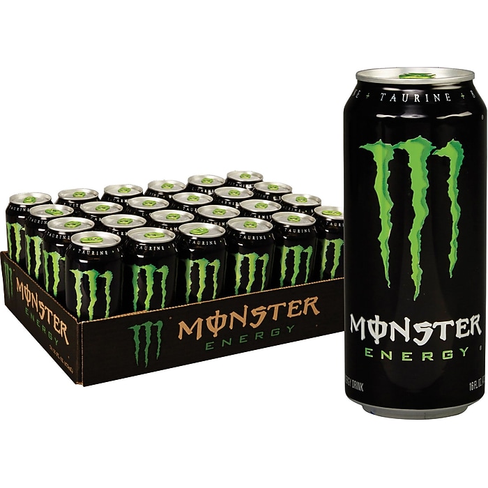 Monster Energy Original Drink, 16 Oz. Cans, 24/Pack (133129) | Staples