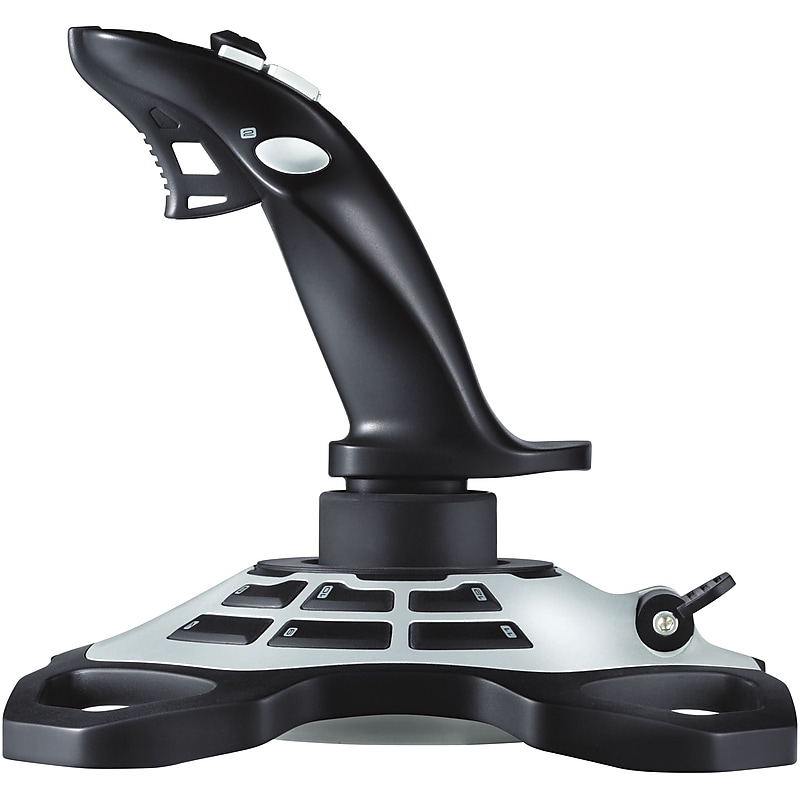 Logitech Extreme 3D Pro Joystick with Precision Twist Rudder Control for PC/Mac, Cable Connectivity, Black (963290-0403) image 1