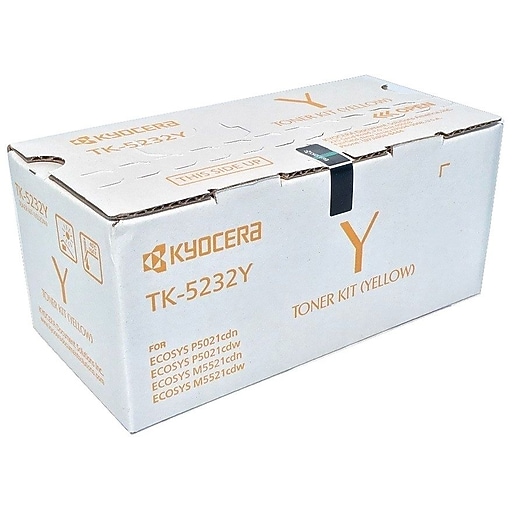 Kyocera TK-5232Y Yellow High Yield Toner Cartridge | Staples