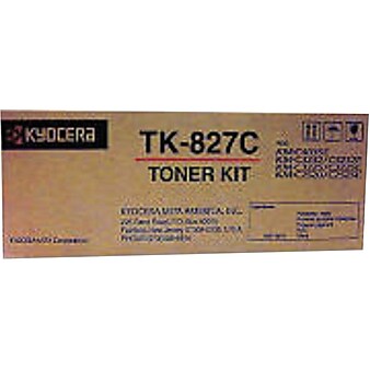 Kyocera TK-827C Cyan Standard Toner Cartridge