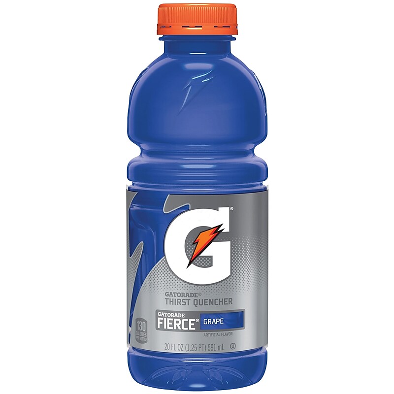 Gatorade Thirst Quencher Fierce Grape, 20 oz., 24 Bottles/Pack (QUA32482) image 1