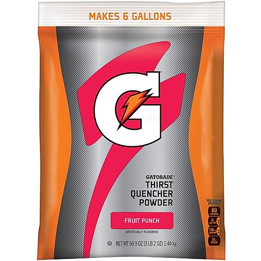 Gatorade Thirst Quencher Fruit Punch Powdered Sports Drink Mix, 51 Oz