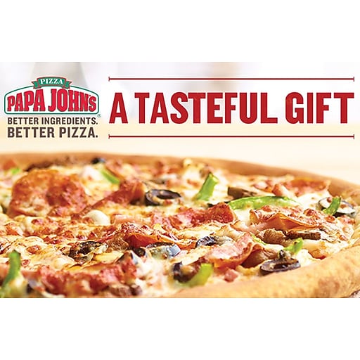 Papa Johns Gift Card 50 (Email Delivery) Staples