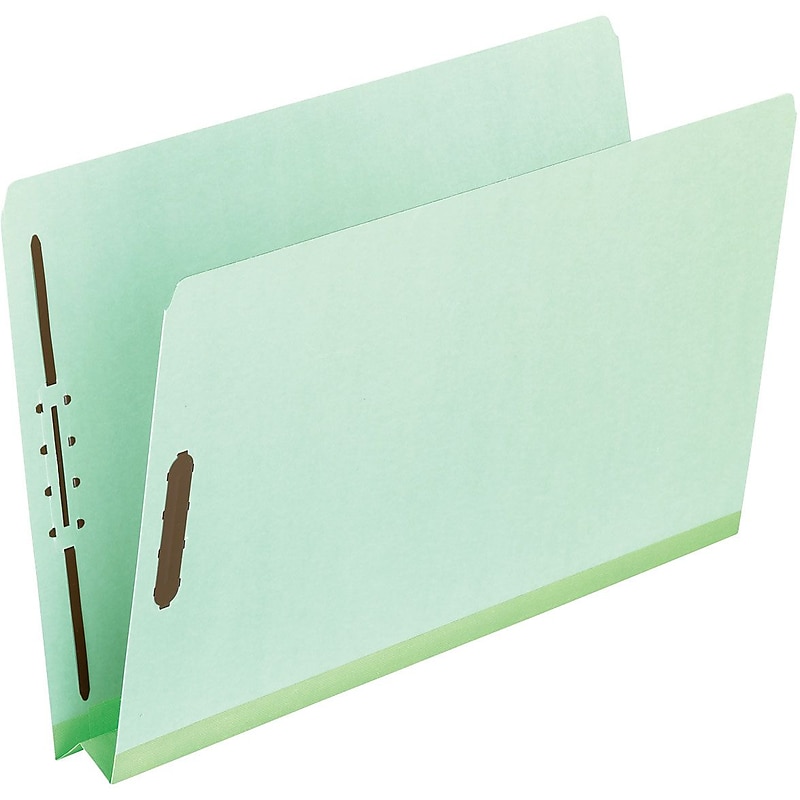 Pendaflex Reinforced Pressboard Classification Folder, 2" Expansion, Letter Size, Light Green, 25/Box (17180EE) image 1