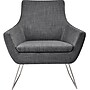 Adesso Home Kendrick Fabric Lounge Chair, Charcoal Gray (GR2002-10)~#|#~s1092946_sc7