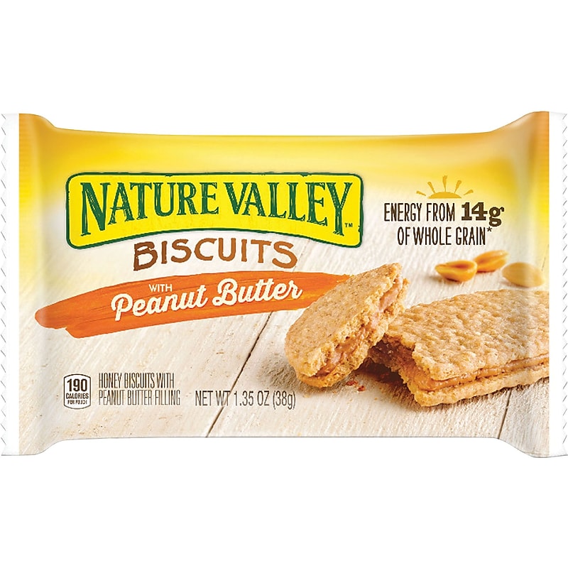 Nature Valley Peanut Butter Breakfast Bar, 1.35 oz., 16 Bars/Box (GEM47878) image 1