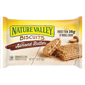 Nature Valley™ Biscuits with Almond Butter, 1.35 Oz., 16/Box