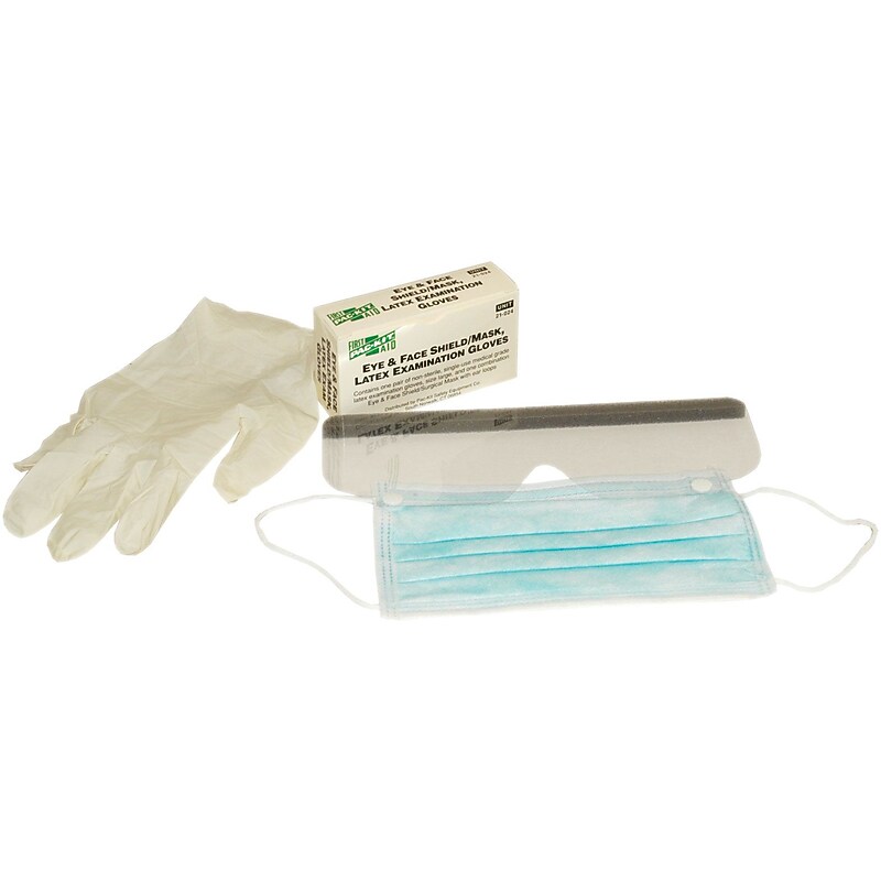 First Aid Only Eye/Face Shield with Gloves (21-024) image 1