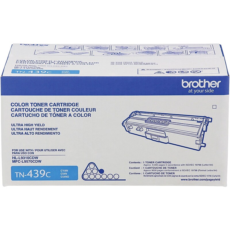 Brother TN-439 Cyan Ultra High Yield Toner Cartridge (TN439C) image 1