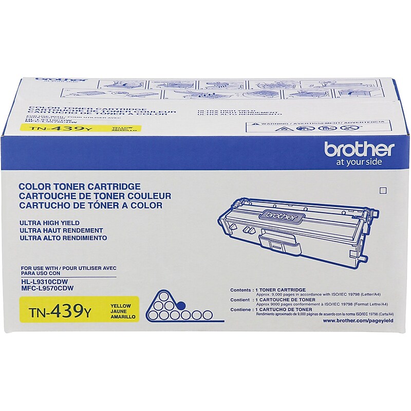 Brother TN-439 Yellow Ultra High Yield Toner Cartridge  (TN439Y) image 1