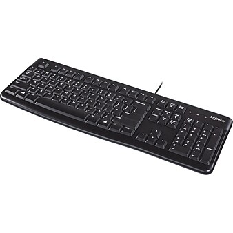 Logitech K120 USB Keyboard, Black (920-002478)