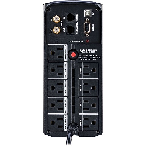 CyberPower CP1000AVRLCD 1000VA 600W UPS MiniTower Battery Backup