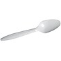 Dixie Plastic Teaspoon, 5-1/2" Medium-Weight, White, 1000/Carton (PTM21)~#|#~s1095398_sc7