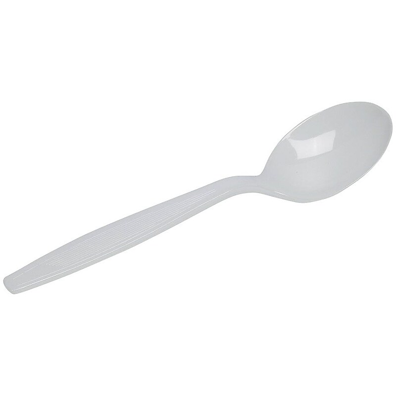 GP PRO Dixie Polystyrene Heavy Weight Soup Spoons, White, 1000/CT image 1